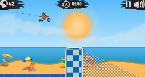 Moto X3M Pool Party Gameplay Screenshot