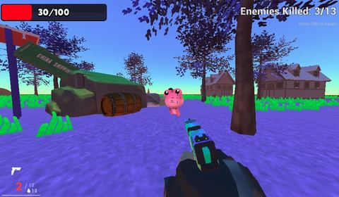 Kawaii Shooter Gameplay Screenshot