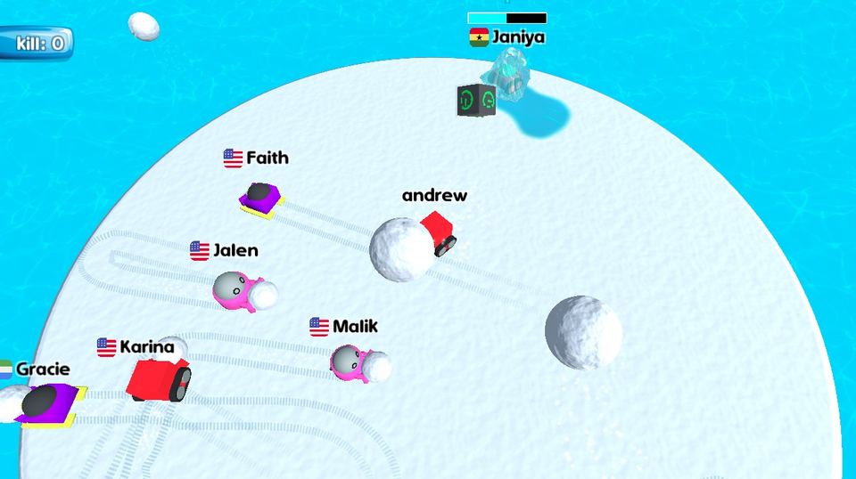 Snow War io Screenshot Gameplay
