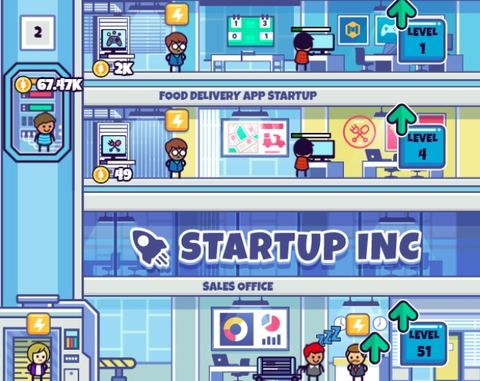 Idle Startup Tycoon Gameplay Screenshot
