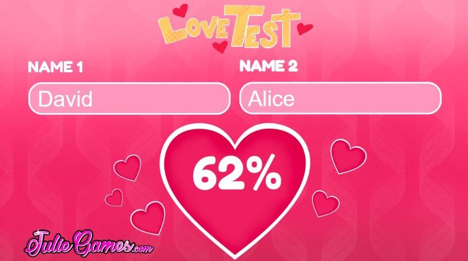 Love Tester Screenshot Gameplay