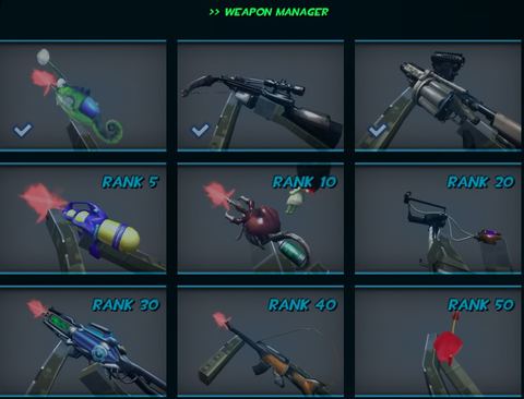 Xtreme Paintball Wars Weapons Screenshot