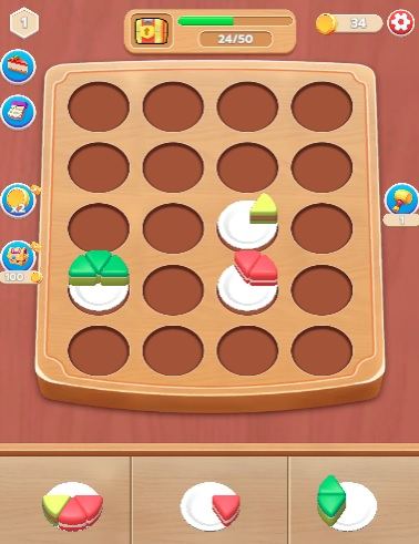 Cake Match Puzzle Gameplay Screenshot