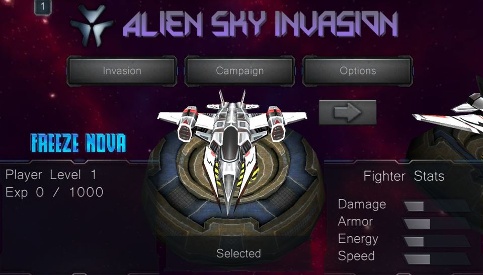 Alien Sky Invasion Unblocked Screenshot