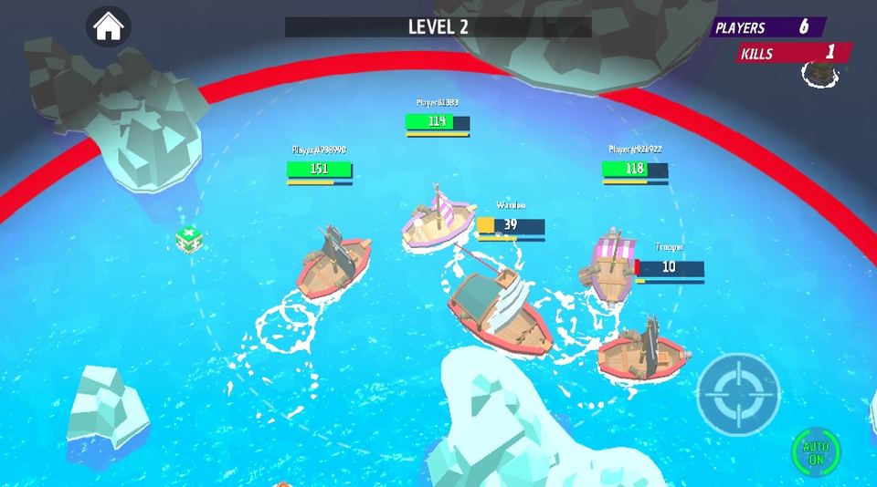War of Ships io Gameplay Screenshot