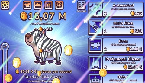 Capybara Clicker Pro Gameplay Screenshot