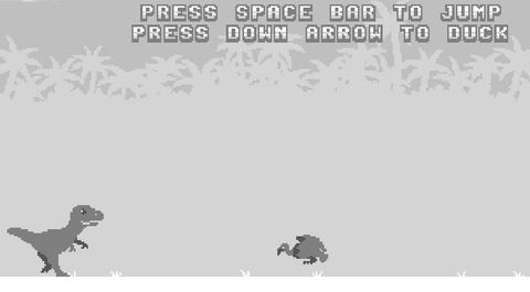 Dino Game Gameplay Screenshot