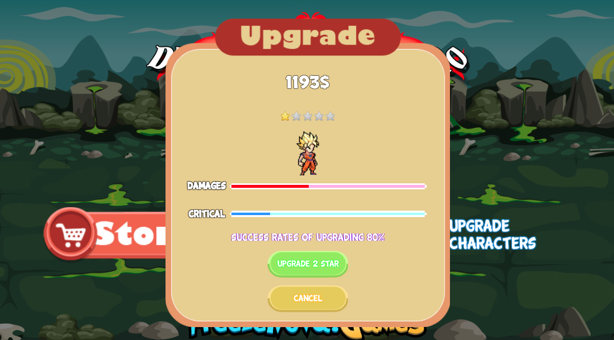 Hero Dragon Power Upgrade Characters Screenshot