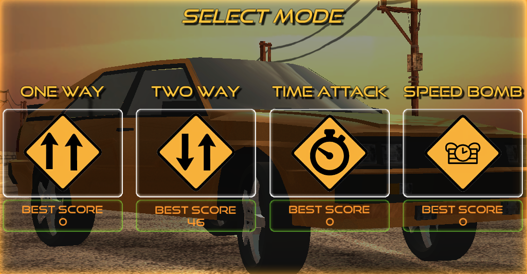 Highway Traffic Select Mode Screenshot