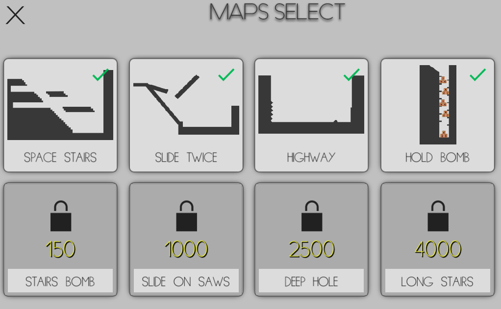 Stickman Ragdoll Maps Selection Screenshot